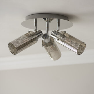 Croft 3 Light Spotlight Round Chrome