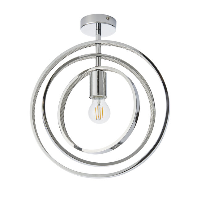 Merola 3lt semi flush IP44 10W  - chrome plate