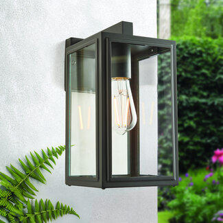 Saxby IP44 Ludlow Wall Light - Grey