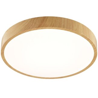 Brilliant Teranon LED ceiling light 38.5cm light wood/white 3000K