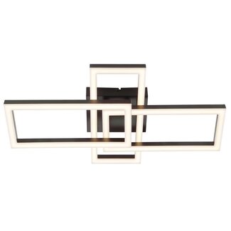 Brilliant Jorvic LED ceiling light, black 3000K