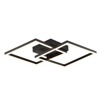 Brilliant Kaleo LED ceiling light 41x41 cm black