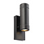 Icarus photocell 2lt wall IP44 7W - black polypropylene