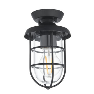Scale Outdoor Flush Light Black