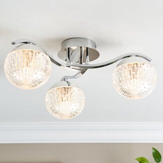 Valley 3 Light Flush Ceiling Fitting