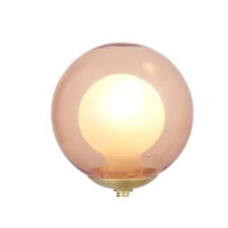 Eliza Pink Glass G9 100mm