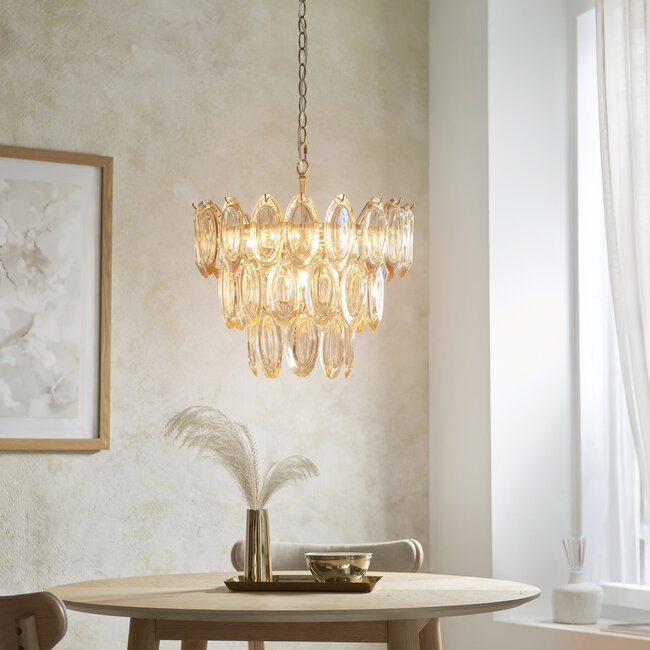 Duszko Amber 6lt Chandelier