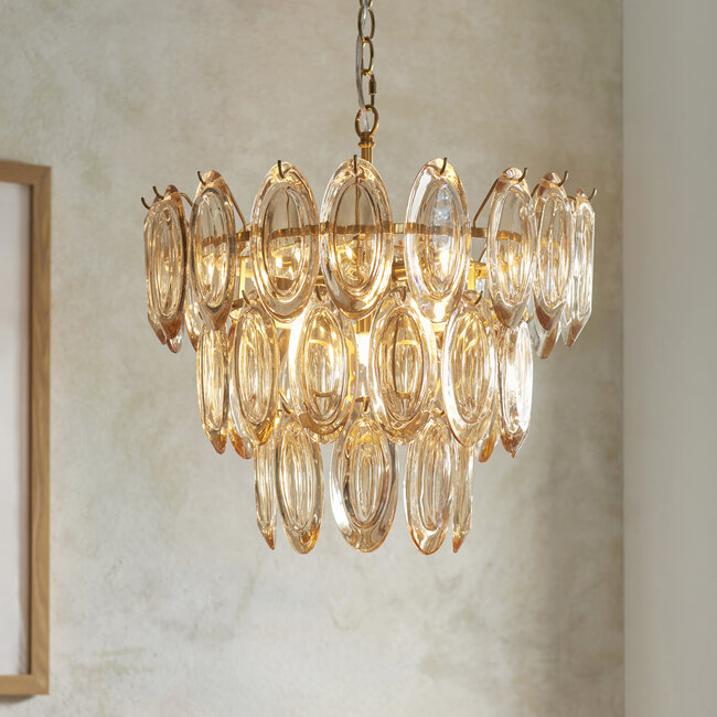 Duszko Amber 6lt Chandelier