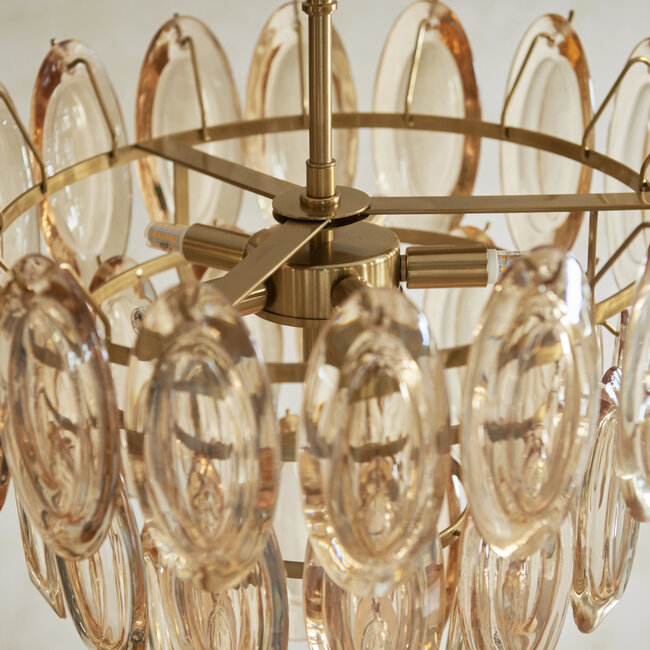 Duszko Amber 6lt Chandelier