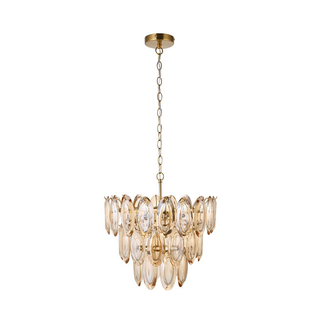 Duszko Amber 6lt Chandelier