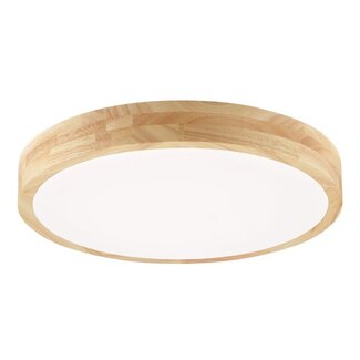 Brilliant Moreen LED ceiling light 34cm wood light/white CCT