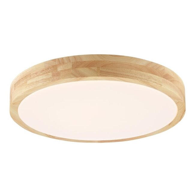 Brilliant Moreen LED ceiling light 34cm wood light/white CCT