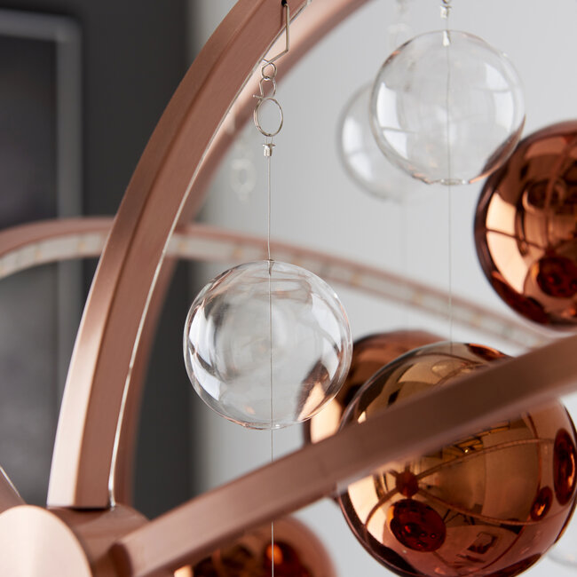 Muni 480MM Pendant 10W Warm White - Copper Plate