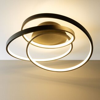 Brilliant Labyrinth Ceiling Lighting LED Matt Black