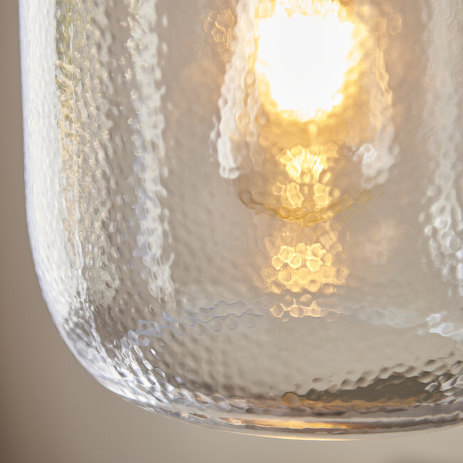 Lyra Pendant - Clear/Ant Brass