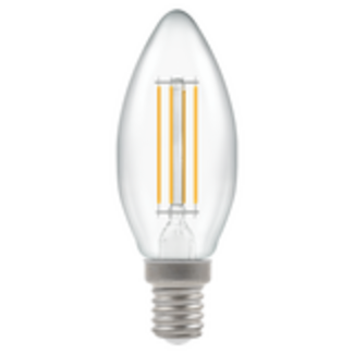 Crompton LED Filament Candle Clear Non-Dimmable 6.5W 4000K SES-E14