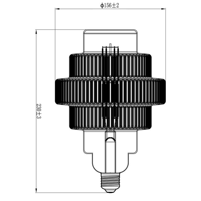 Crompton Deco LED Gear 160mm Clear 1800k 470LM