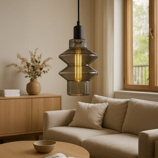 Crompton Deco LED Lantern 150mm Smoke 1800k 200LM