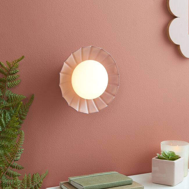 Aphrodite  16cm Rechargeable Wall Light Pink