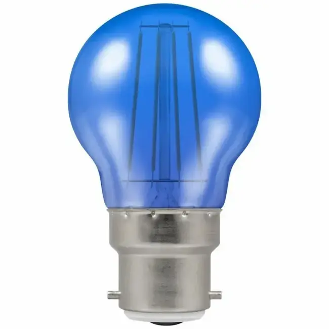 Crompton BLUE LED ROUND FILAMENT HARLEQUIN 4W CROMPTON BC B22