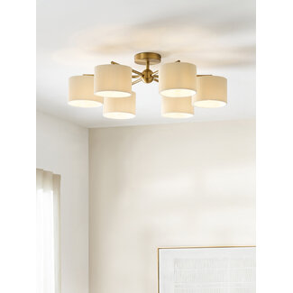 Matto 6 Light Semi Flush