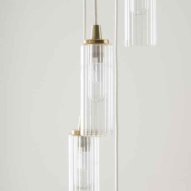 Flintstone 5 Light Cluster Gold