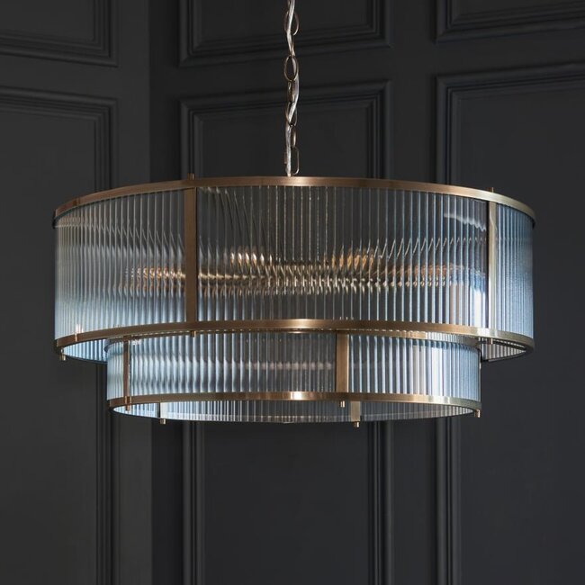 Ridgeton Tiered 8Lt Pendant - Ant Brass