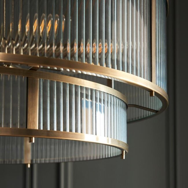 Ridgeton Tiered 8Lt Pendant - Ant Brass