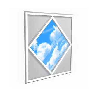 Ener-J 60x60cm Diamond Sky & Cloud Ceiling LED Panel Light, 70W with 7000 Lumens, 6000K