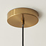 Travi Ribbed Pendant - Beige Hole Marble/Clear