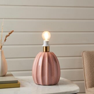 June Scallop Table Lamp Pink