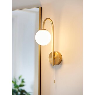 Reya wall light, Brass