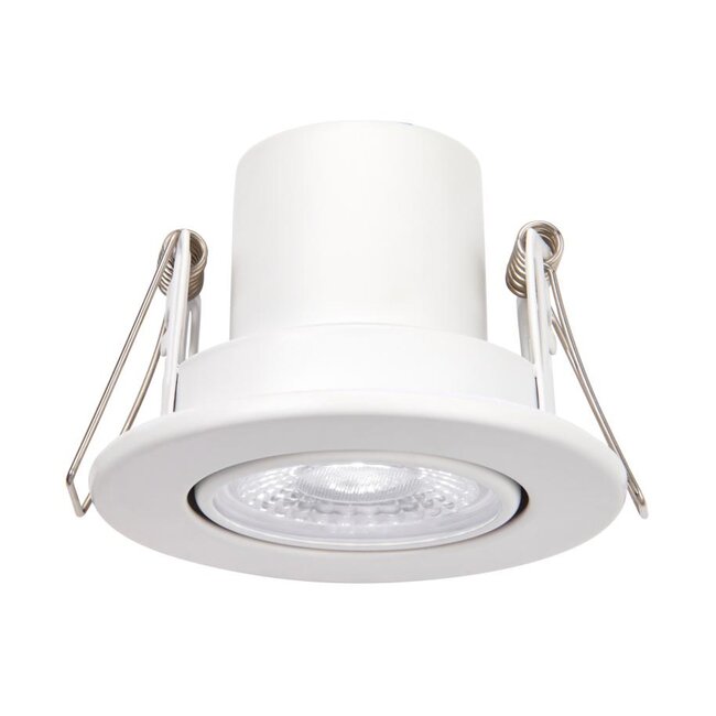 Tilt Downlight Brushed Nickel IP65 fire rated downlight