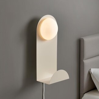 Darton Shelved Wall Light Taupe Elements