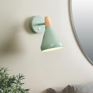 Wulster 1lt Wall Push Switch Green