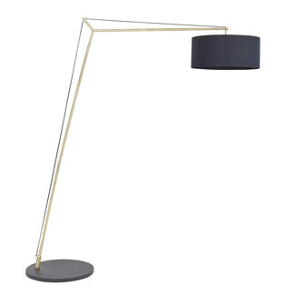 Milan 1lt Floor - Antique Brass