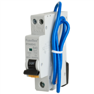 Poole Lighting FuseBox RTAMB40 Mini RCBO 40A 6kA Type A B Curve 1P+N