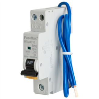 Poole Lighting FuseBox RTAMB10 Mini RCBO 10A 6kA