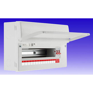 Customer Services Metal Consumer Unit - 14 Way Usable 100A