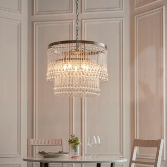 Genevieve 5lt Pendant - Ant Brass