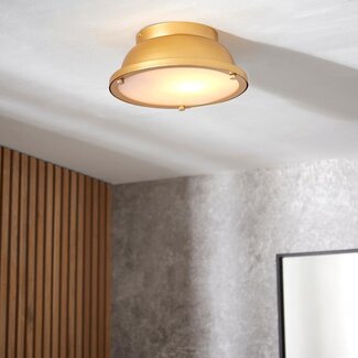Barton Bathroom 1 Light Flush Gold