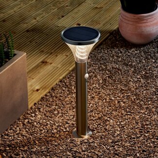 Toko Solar Post Brushed stainless steel