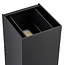 Adjustable outdoor up and down wall light black