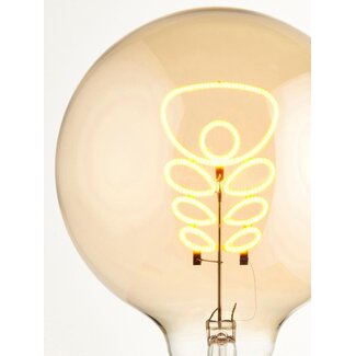 Amber Lustre Glass E27 2W Warm White