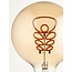 Amber Lustre Glass E27 2W Warm White