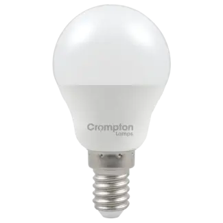 Crompton LED Thermal Plastic Round Opal Dimmable 4.2W 2700K SES-E14