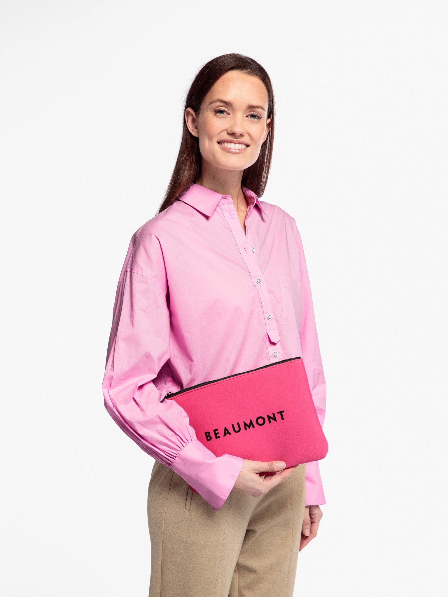 zara oversized poplin shirt pink