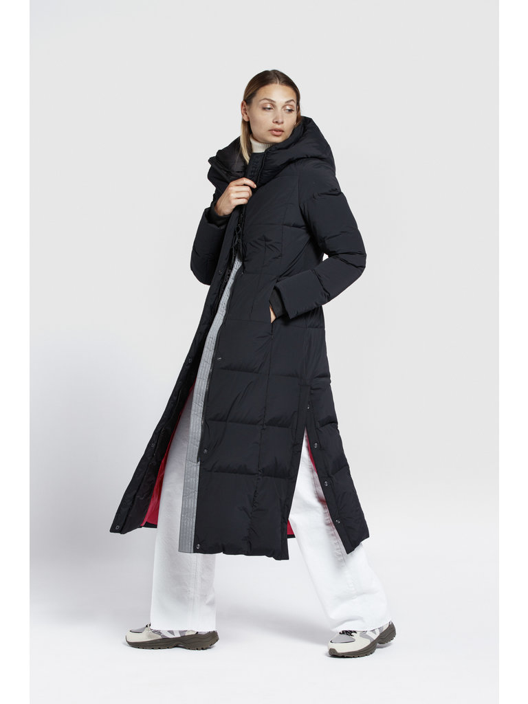 stretch puffer coat
