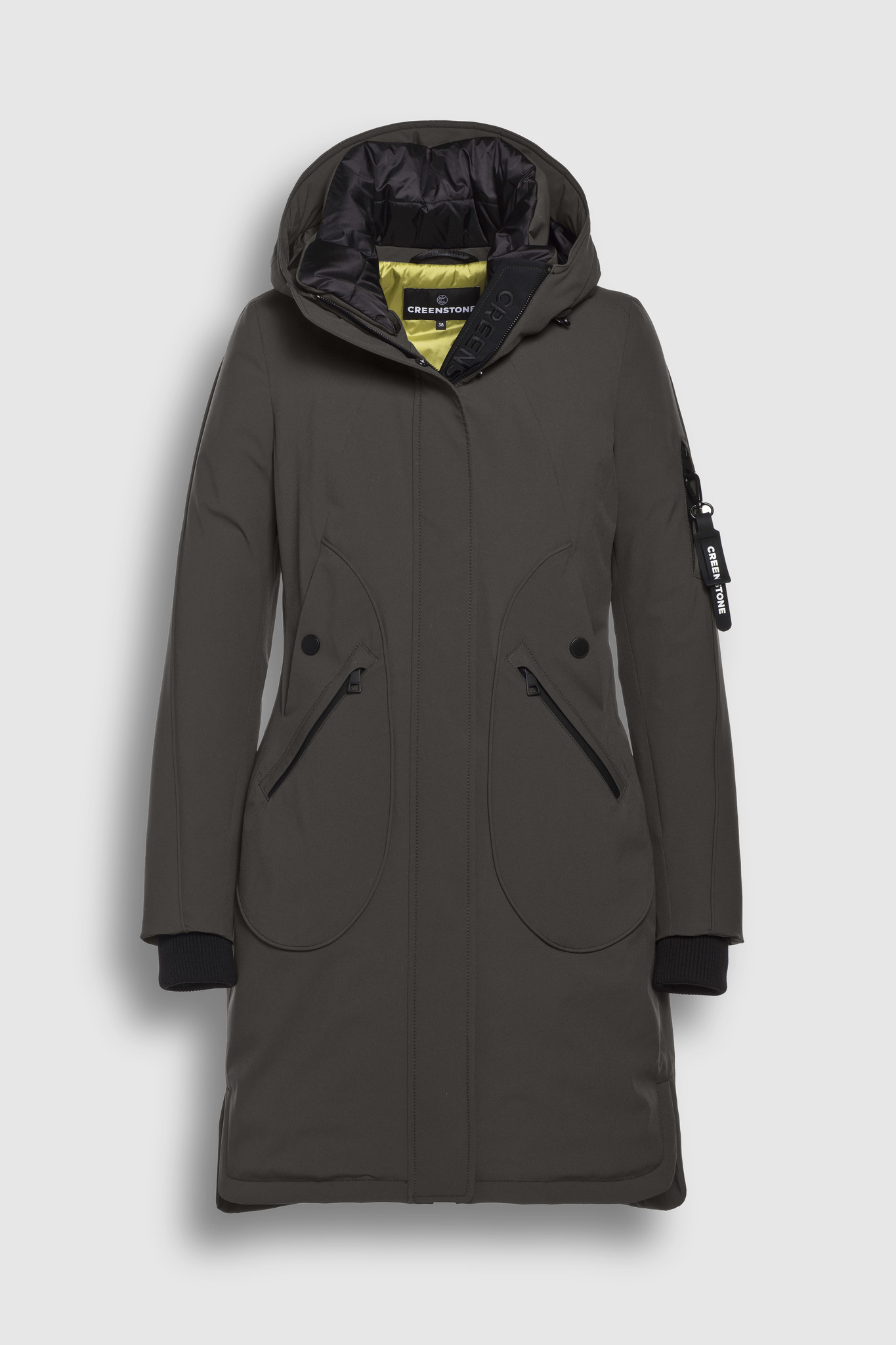 black going out coat