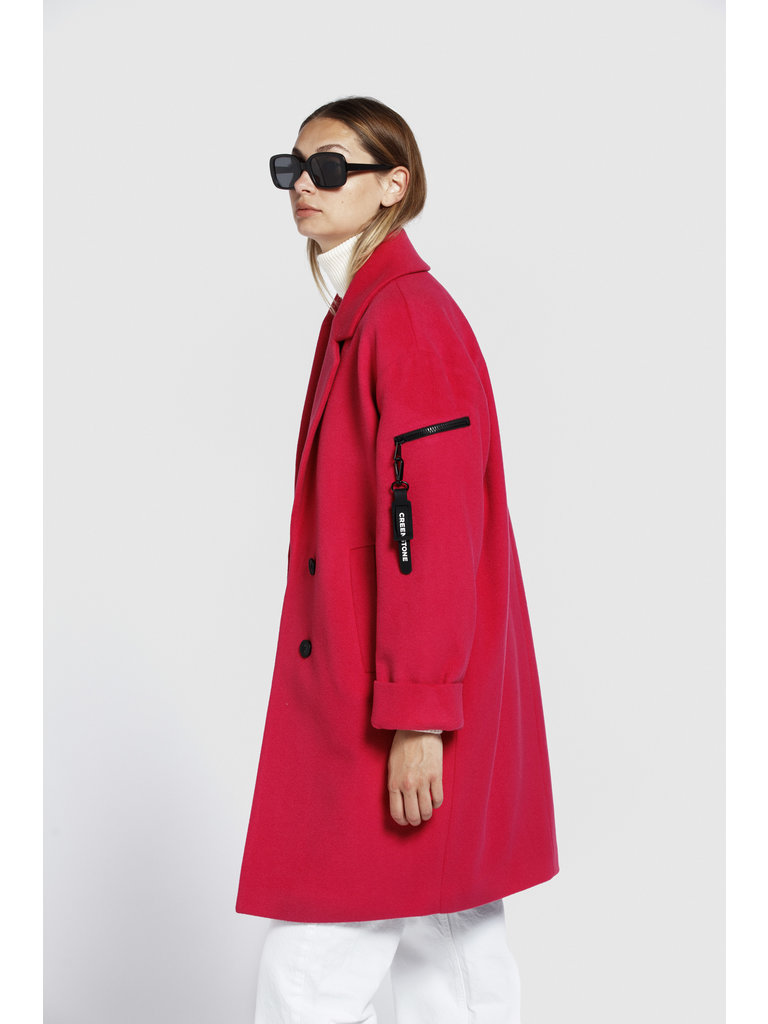 coral duster coat
